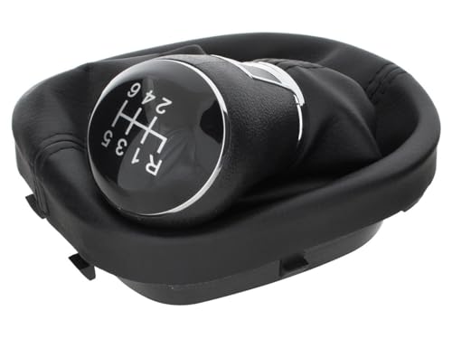 M MODECAR - Kompatibel mit VW Caddy III FL 10-15 Schalthebelknauf + Schaltsack 6 Gänge für 1T0711113, von M MODECAR