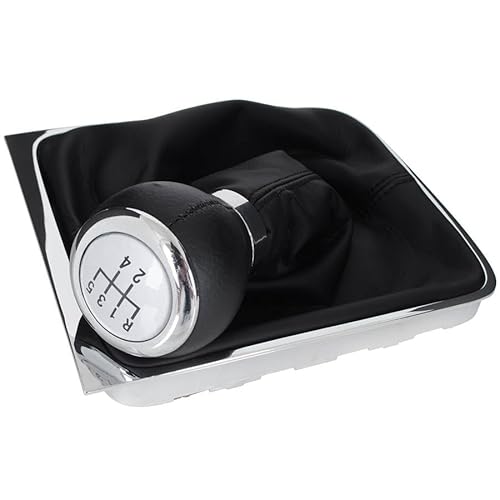M MODECAR - Kompatibel mit VW Passat B6 05-10 Schalthebel SILBER + Manschette mit CHROM-Rahmen 5 GÄNGE BREITER RING für 3C0711113, M MODECAR - Kompatibel mit VW Passat B6 05-10 Schalthebel SILBER + Manschette mit CHROM-Rahmen 5 GÄNGE BREITER RING für 3C0711113, von M MODECAR