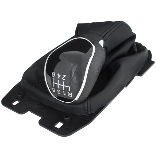 M MODECAR - kompatibel mit Ford EcoSport II 12-17 Schalthebelknauf SCHWARZ + Schaltsack mit Rahmen 6 GÄNGE für CN15-7K340-AA, M MODECAR - kompatibel mit Ford EcoSport II 12-17 Schalthebelknauf SCHWARZ + Schaltsack mit Rahmen 6 GÄNGE für CN15-7K340-AA, von M MODECAR