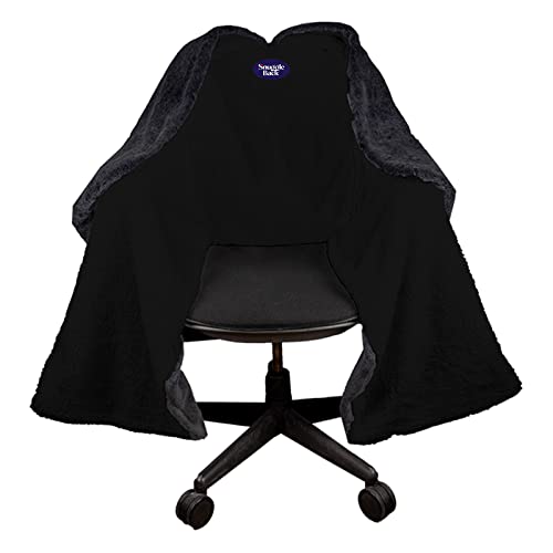 Snuggle Back Kuscheldecke für Stühle und Stühle lässt Sich an jedem Bürostuhl befestigen und sorgt für Wärme und Wärme. Bleiben Sie warm im Winter oder Sommer. Kunstfell mit flauschigem Sherpa von M PAIN MANAGEMENT TECHNOLOGIES