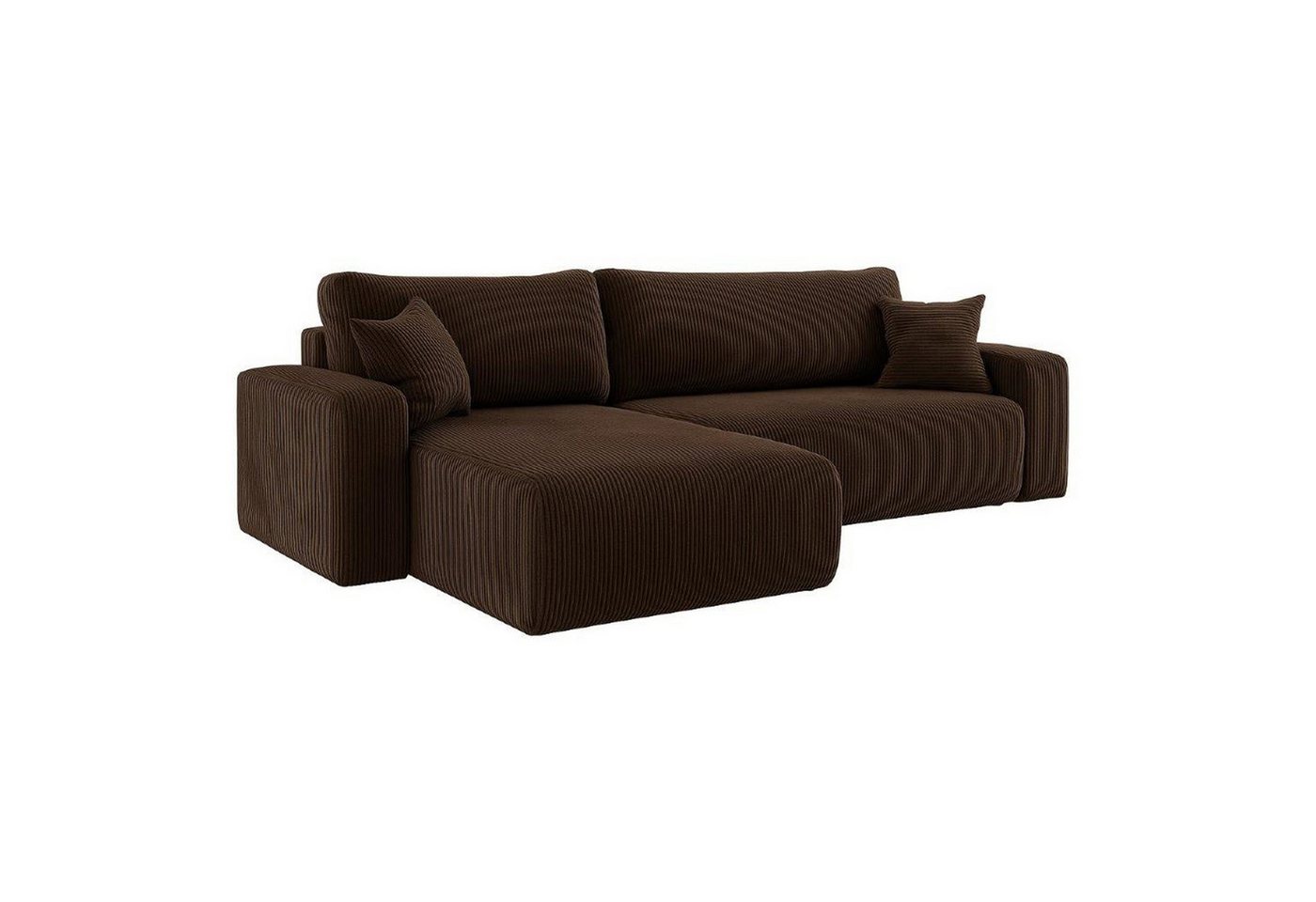 M-Punkt24 Ecksofa LYON, mit Bettfunktion – Feiner Cord Stoff – HR Schaum RG30 – Rundes Design – Universell rechts & links stellbar M-Punkt24 Ecksofa LYON, mit Bettfunktion – Feiner Cord Stoff – HR Schaum RG30 – Rundes Design – Universell rechts & links stellbar von M-Punkt24