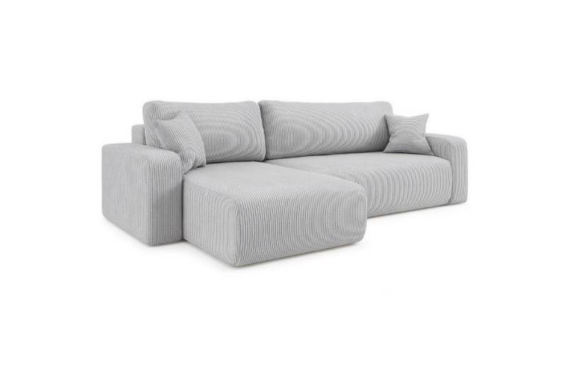 M-Punkt24 Ecksofa LYON, mit Bettfunktion – Feiner Cord Stoff – HR Schaum RG30 – Rundes Design – Universell rechts & links stellbar M-Punkt24 Ecksofa LYON, mit Bettfunktion – Feiner Cord Stoff – HR Schaum RG30 – Rundes Design – Universell rechts & links stellbar von M-Punkt24