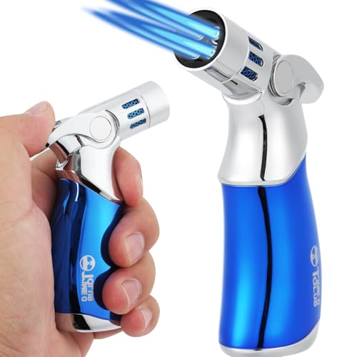 Butanbrenner, Mini-Blasbrenner, Premium-Küchenbrenner mit 4 Flammen, nachfüllbar und einstellbar, vielseitiger kulinarischer Brenner für Crème Brûlée, Backen, BBQ (Butangas nicht enthalten) von M TIME C CLUB