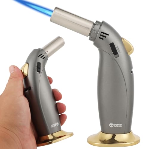 Firepower Butan-Brenner Premium Küchenbrenner mit Sicherheitsverriegelung, einstellbar, nachfüllbar, vielseitig einsetzbar für kulinarische Anwendungen wie Crème Brûlée (Butangas nicht enthalten) von M TIME C CLUB