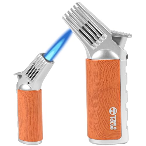 Küchen-Gasbrenner Nachfüllbar mit Einstellbarer Flamme – Flambierbrenner für Crème Brûlée, Grill, BBQ, DIY, Camping & Schmuckherstellung – Winddicht & Sicher (Ohne Gas) von M TIME C CLUB