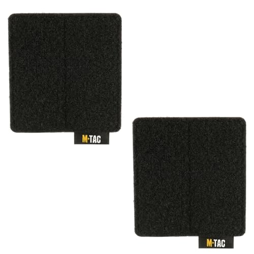 M-Tac Patch Panel 2 Stück - Loop Tactical Moral Patches Board Molle Befestigung 3,1 x 3,2 (Schwarz) von M-Tac