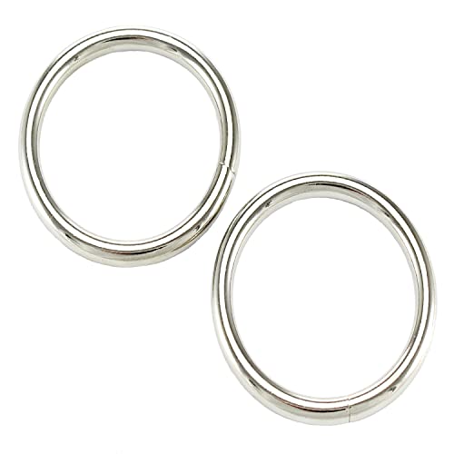 10 Rundringe 60 x 6mm O-Ring Stahl Vernickelt Eisenring Stahlring von M-Teile-Store