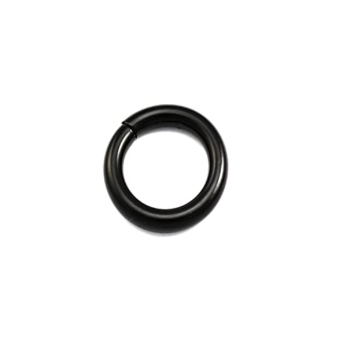 25 Rundringe 25 x 3mm Offen Schwarz Ring Öse Eisenring Stahlring Drahtring von M-Teile-Store