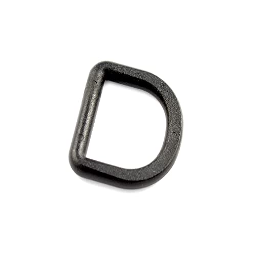 50 Kunststoff D-Ringe 20mm Flach Halbringe D-Ring Kunststoffhalbring von M-Teile-Store