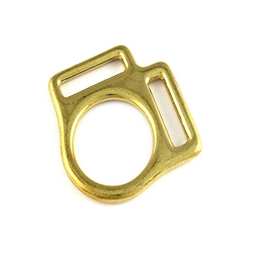 Halfterring 2-fach 20mm 3/4" Zoll Messing Halfterringe Halfter Ring von M-Teile-Store