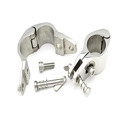 Rohrmittelstück 25mm teilbar Edelstahl Rohr Klappbeschlag klappbar von M-Teile-Store