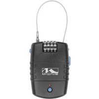 M-Wave LOCK`N`ROL Kabelschloss Schwarz mit Alarm Zahlenschloss von M-Wave