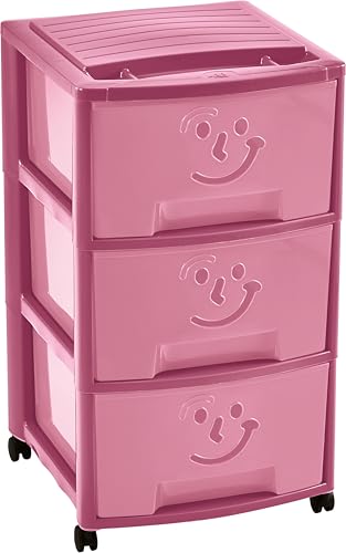 M-Home | Fantasievoller Kinderorganizer / 3 Schubladen + Rollen | Kunststoff | Blau | 37 x 39 x 67 cm | FANCY EMPIRE SMILE 3 | PLS6093-161 M-Home | Fantasievoller Kinderorganizer / 3 Schubladen + Rollen | Kunststoff | Blau | 37 x 39 x 67 cm | FANCY EMPIRE SMILE 3 | PLS6093-161 von M home by Mazzei Mondex