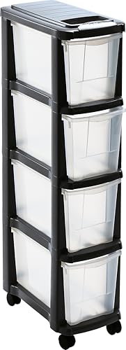 Mhome by Mazzei Mondex Schubladen Rollwagen PLS6261 mit Rollen und 4 Schubladen von M home by Mazzei Mondex