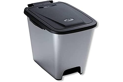 Mazzei Sortierbehälter 'allubin' Produkt für die richtige Verwaltung und Anpassung der Abfallsammlung und Differenzierung, mit schwarzem Deckel mit Pedalöffnung, ABS-Aluminat. Mazzei Sortierbehälter 'allubin' Produkt für die richtige Verwaltung und Anpassung der Abfallsammlung und Differenzierung, mit schwarzem Deckel mit Pedalöffnung, ABS-Aluminat. von M home