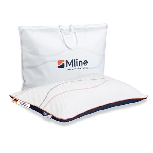 M line | Active Pillow | Kissen Memory Foam - Ergonomisches Kopfkissen Seitenschläfer und Rückenschläferkissen - Mit Sommer- und Winterseite - 65 x 45 x 15 cm von M line