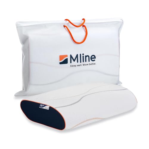 M line | Pillow You Orange L | Kopfkissen - Memory Foam - Optimale Belüftung - Orange - 55 x 35 x 11 cm von M line