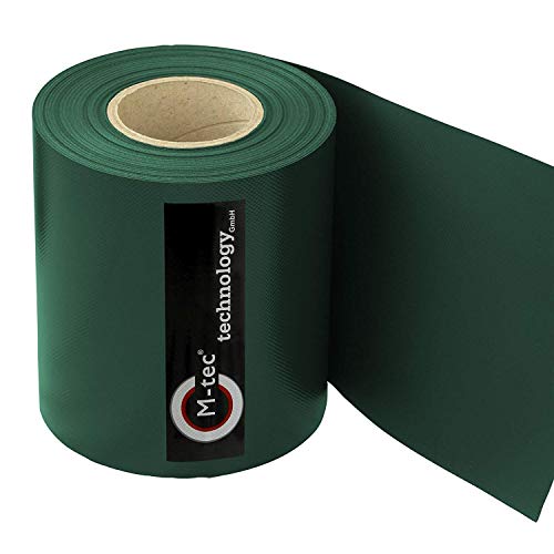 Sichtschutzstreifen PVC M-tec matt EXKLUSIV® moosgrün 40m von M-tec technology GmbH