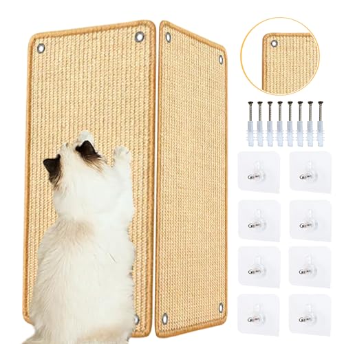 M&Catree 2Stück/Set Kratzmatte Katze - 50x25cm - Kratzbrett Wand Katzenkratzbretter Kratzteppich Sisal Teppich M&Catree 2Stück/Set Kratzmatte Katze - 50x25cm - Kratzbrett Wand Katzenkratzbretter Kratzteppich Sisal Teppich von M&Catree