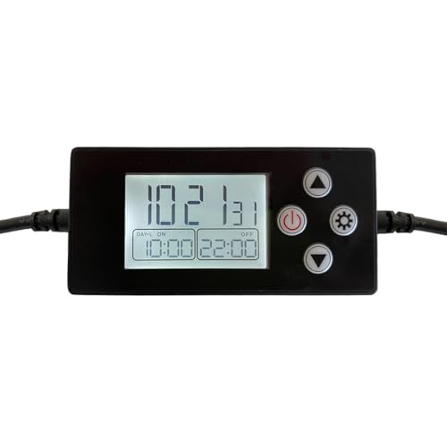 HappyBird Digitale Zeitschaltuhr | Programmierbarer Timer, stufenweise Dimmfunktion | Speziell für Vogellampen | Besonders sanfte Lichtregulierung | Simuliert den natürlichen Sonnenaufgang/-untergang von M&M Cage Company