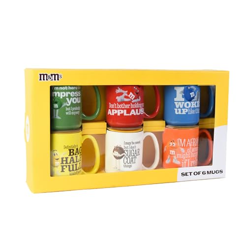 M&M's Tassen-Geschenk-Set mit 6 bunten Kaffee- oder Teetassen, lustiges Kaffee-Geschenk-Set oder einzigartiges Geburtstagsgeschenk M&M's Tassen-Geschenk-Set mit 6 bunten Kaffee- oder Teetassen, lustiges Kaffee-Geschenk-Set oder einzigartiges Geburtstagsgeschenk von M&M’S WORLD
