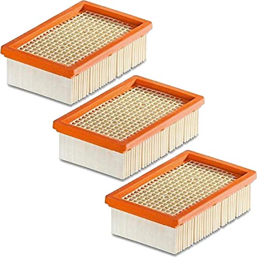 1-10 Stück Flachfilter für KÄRCHER - ersetzt original Filter wie 2.863-005.0 für MV 4 5 6 P Premium (MV6 MV 6 Premium, 3 Filter) von M&M Smartek