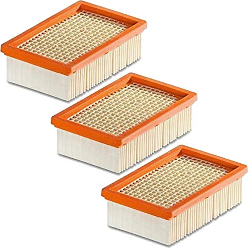 1-10 Stück Flachfilter für KÄRCHER - ersetzt original Filter wie 2.863-005.0 für MV 4 5 6 P Premium (WD5, WD 5 P, Premium, 3 Filter) von M&M Smartek