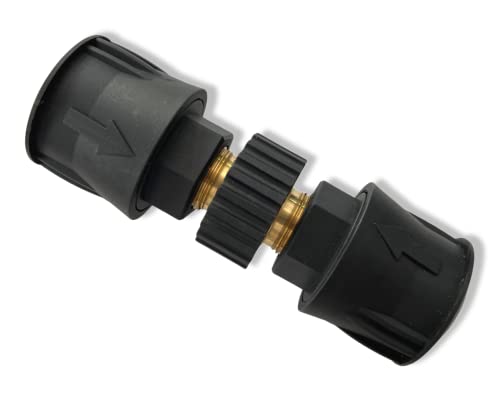 2x Schnellverschluss für Pistole & Hochdruckreiniger für Kärcher Quick Connect inkl. doppelseitigem M22 AG Adapter & Kunststoffhalterung von M&M Smartek