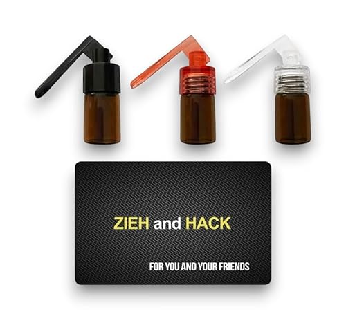 3 x Dosierer mit Löffel & Zieh and Hack Karte Straw Snuff Bat Snorter Nasal Tube Bullet Sniffer Snuffer Portionierer für Schnupftabak Schnupfset - Set wählbar (Set 1) von M&M Smartek