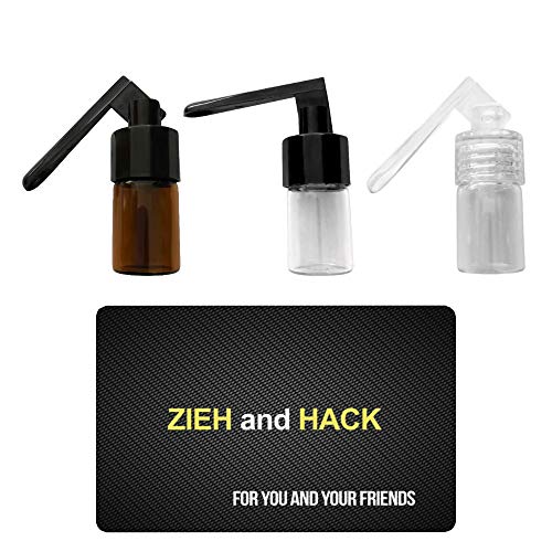 3 x Dosierer mit Löffel & "Zieh and Hack" Karte Straw Snuff Bat Snorter Nasal Tube Bullet Sniffer Snuffer Portionierer für Schnupftabak Schnupfset - SET wählbar (Set 10) von M&M Smartek