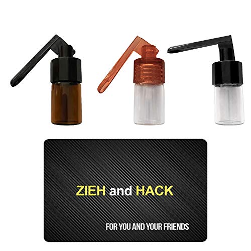 3 x Dosierer mit Löffel & Zieh and Hack Karte Straw Snuff Bat Snorter Nasal Tube Bullet Sniffer Snuffer Portionierer für Schnupftabak Schnupfset - Set wählbar (Set 11) von M&M Smartek