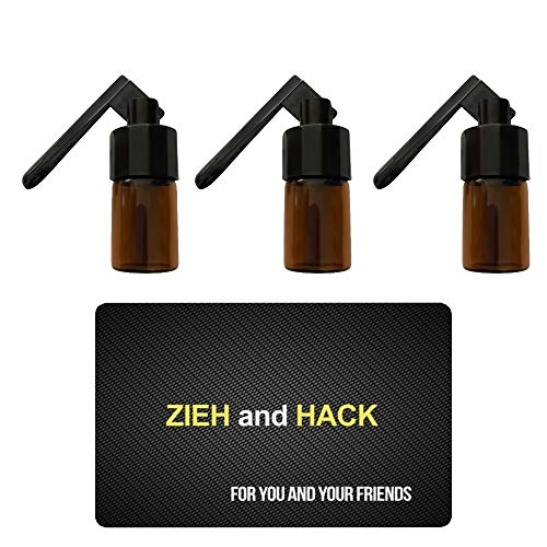 3 x Dosierer mit Löffel & Zieh and Hack Karte Straw Snuff Bat Snorter Nasal Tube Bullet Sniffer Snuffer Portionierer für Schnupftabak Schnupfset - Set wählbar (Set 16) von M&M Smartek