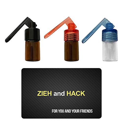 3 x Dosierer mit Löffel & Zieh and Hack Karte Straw Snuff Bat Snorter Nasal Tube Bullet Sniffer Snuffer Portionierer für Schnupftabak Schnupfset - Set wählbar (Set 2) von M&M Smartek