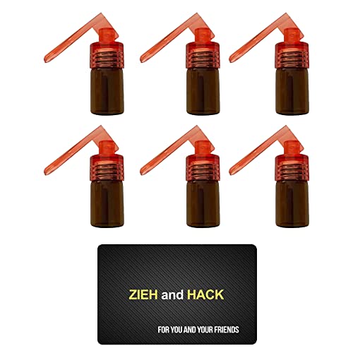 6 x Dosierer mit Löffel & Zieh and Hack Karte Straw Snuff Bat Snorter Nasal Tube Bullet Sniffer Snuffer Portionierer für Schnupftabak Schnupfset - Set wählbar (Set 29) von M&M Smartek
