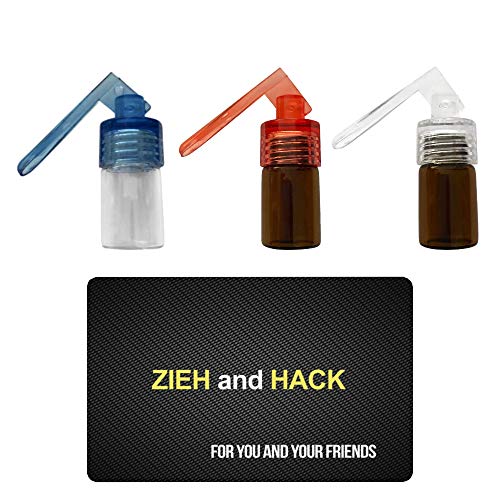 3 x Dosierer mit Löffel & Zieh and Hack Karte Straw Snuff Bat Snorter Nasal Tube Bullet Sniffer Snuffer Portionierer für Schnupftabak Schnupfset - Set wählbar (Set 3) von M&M Smartek