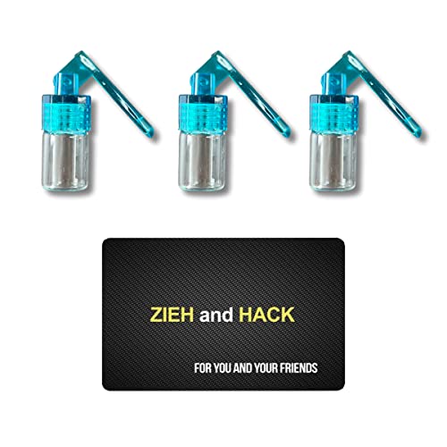 3 x Dosierer mit Löffel & Zieh and Hack Karte Straw Snuff Bat Snorter Nasal Tube Bullet Sniffer Snuffer Portionierer für Schnupftabak Schnupfset - Set wählbar (Set NEU) von M&M Smartek