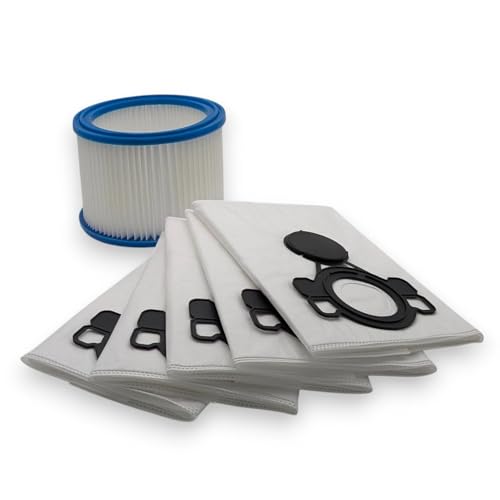 5x Vlies Staubsaugerbeutel für Makita VC2010L VC2512L VC2012L + 1x Filter kompatibel mit Attix 50 | Hochwertiges Set für Industrie & Haushalt, reißfest & passgenau, Ersatzbeutel & Patronenfilter 5x Vlies Staubsaugerbeutel für Makita VC2010L VC2512L VC2012L + 1x Filter kompatibel mit Attix 50 | Hochwertiges Set für Industrie & Haushalt, reißfest & passgenau, Ersatzbeutel & Patronenfilter von M&M Smartek