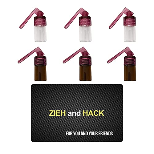 3 x Dosierer mit Löffel & Zieh and Hack Karte Straw Snuff Bat Snorter Nasal Tube Bullet Sniffer Snuffer Portionierer für Schnupftabak Schnupfset - Set wählbar (Set 25) von M&M Smartek
