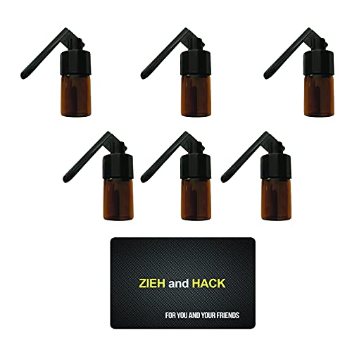 6 x Dosierer mit Löffel & Zieh and Hack Karte Straw Snuff Bat Snorter Nasal Tube Bullet Sniffer Snuffer Portionierer für Schnupftabak Schnupfset - Set wählbar (Set 7) von M&M Smartek