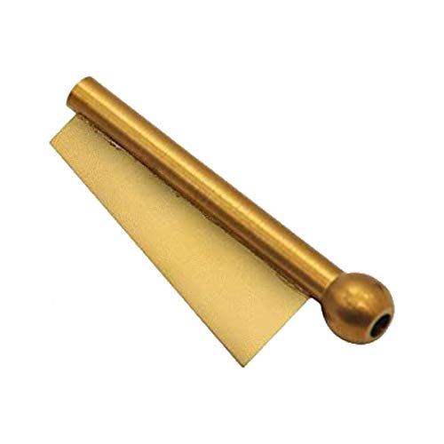 Colored Metal Snuff Bat Snorter Nasal Tube Bullet Sniffer Snuffer & Klingenrand (1x Gold) von M&M Smartek