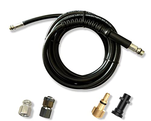 Hochdruckschlauch 3 bis 100 Meter - Für Hochdruckreiniger - Geeignet für LAVOR & Kärcher K-Serie - für Ablassen von Verstopfungen und Reinigen von Abflüssen Rohrreinigungsschlauch (8 Meter) von M&M Smartek