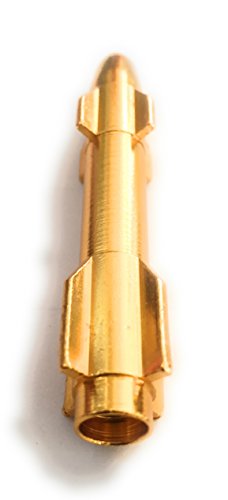 M&M Smartek Colored Metal Rocket Missile Straw Snuff Bat Snorter Nasal Tube Bullet Sniffer Snuffer (Gold) von M&M Smartek
