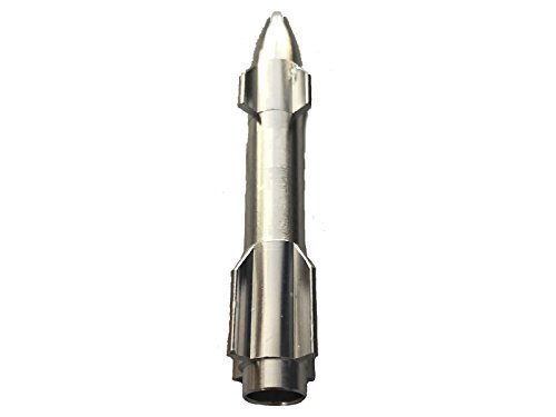 M&M Smartek Colored Metal Rocket Missile Straw Snuff Bat Snorter Nasal Tube Bullet Sniffer Snuffer (Silber) von M&M Smartek
