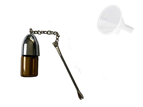 M&M Smartek Dosierer Portionierer Snuff sniff Bottle Spender Dispenser mit Löffel mit Trichter in verschiedenen Größen und Farben (36mm / braun) von M&M Smartek