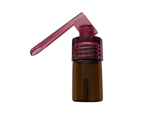 M&M Smartek Dosierer Portionierer sniff Snuff Bottle Sniffer Spender Dispenser mit Löffel Neu (Lila/Braun) von M&M Smartek