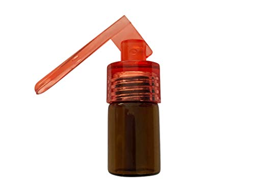M&M Smartek Dosierer Portionierer sniff Snuff Bottle Sniffer Spender Dispenser mit Löffel Neu (Rot/Braun) von M&M Smartek