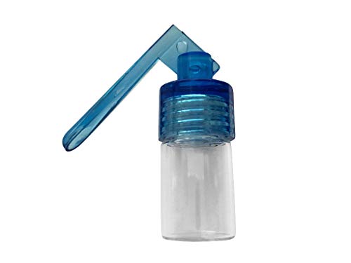 M&M Smartek Dosierer Portionierer sniff Snuff Bottle Sniffer Spender Dispenser mit Löffel Neu (Blau/Durchsichtig) von M&M Smartek