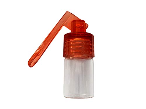 M&M Smartek Dosierer Portionierer sniff Snuff Bottle Sniffer Spender Dispenser mit Löffel Neu (Rot/Durchsichtig) von M&M Smartek