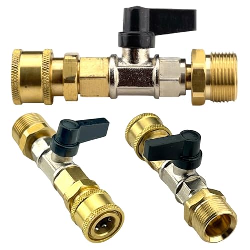 M&M Smartek Kugelhahn Wasserhahn Absperrventil Hahn mit Schnellkupplung und M22x1,5 AG von M&M Smartek