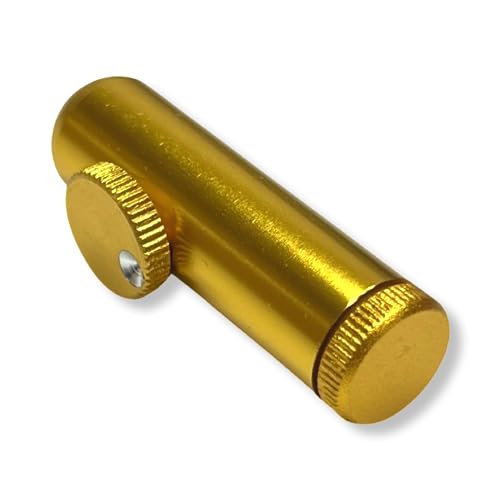 M&M Smartek Schnupftabakspender Dosierer Alu in versch. Farben Dispender Snorter Snuff Spender Rocker diskret Version 4 – V2.0 2023 (Gold) von M&M Smartek